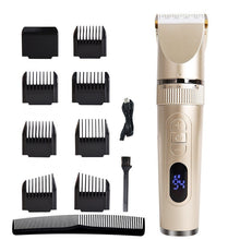 Load image into Gallery viewer, Hair Clipper Professional Electric Trimmer for Men with LED Screen Washable Rechargeable Shaving Hair Trimmer Beard Trimmer

