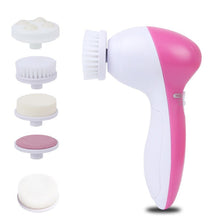 Load image into Gallery viewer, 5 In 1 Face Cleansing Brush Facial Brush Electric Wash Face Machine
