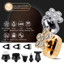 Load image into Gallery viewer, 6 in 1 Multifunction Electric Shaver Wet Dry Use Trimmer
