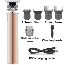 Load image into Gallery viewer, Metal Housing Professional Hair Trimmer Barber Cordless
