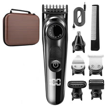 Load image into Gallery viewer, Adjustable Beard Trimmer for Men Professional Mens Stubble and Beard Hair Clippers Trimmer Cordless Rechargeable Body Groomer
