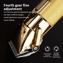 Load image into Gallery viewer, New Color Oil Head Professional Hair Clipper Electric Push Scissor LCD Adjustable Knife Distance Men's Hair Barber
