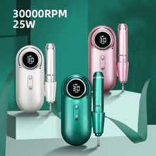 Load image into Gallery viewer, New Design Nail Drill 30000RPM Electric Sander Equipment HD Display Manicure Machine for nails Professional Lathe Set

