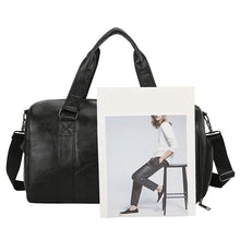 Load image into Gallery viewer, Large Capacity Retro PU Leather Dry Wet Travel Duffel Bag
