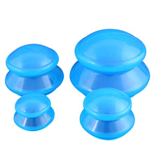 Load image into Gallery viewer, 4PCS Silicone medical Vacuum Cans Massage Suction Cup Full Body Vacuum Massager Therapy Suction Cup Set Chinese Cupping
