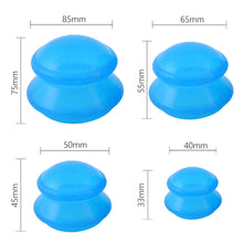 Load image into Gallery viewer, 4PCS Silicone medical Vacuum Cans Massage Suction Cup Full Body Vacuum Massager Therapy Suction Cup Set Chinese Cupping
