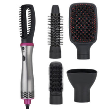 Load image into Gallery viewer, Newly Upgraded Multifunctional Hot Air Comb 5 in 1 Hairstyle Curling And Atraight Hair Dual Use
