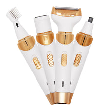 Load image into Gallery viewer, 4 in 1 Women's Electric Epilator USB Charging Portable Hair Remover Bikini Painless Shaver for Women Body Facial Eyebrow Trimmer
