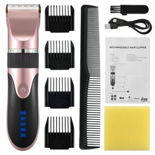 Load image into Gallery viewer, Professional Hair Trimmer Digital USB Hair Clipper
