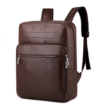 Load image into Gallery viewer, Multifunctional Men's High-quality PU Leather Laptop Backpack
