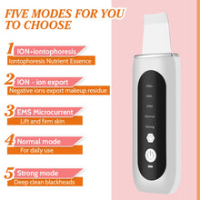 Load image into Gallery viewer, Ultrasonic Skin Scrubber EMS Microcurrent Face Lifting
