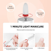 Load image into Gallery viewer, 15000RPM Electric Nail Drill Mill For Manicure With 4 Kinds Of Speed Regulation Art Pen Manicure Tools For Gel Removing
