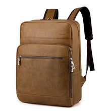 Load image into Gallery viewer, Multifunctional Men's High-quality PU Leather Laptop Backpack
