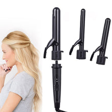 Load image into Gallery viewer, Curling Iron 3 In 1  Professional Instant Heat Up  Wand Set with 3 Interchangeable Ceramic Barrels Hair Curler
