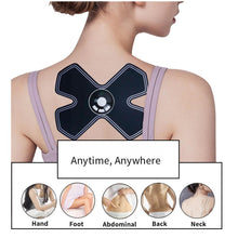 Load image into Gallery viewer, Portable Shoulder Neck Massager With Remote Control Abdominal Body Muscle Microcurrent Massage Electric Machine Stimulator
