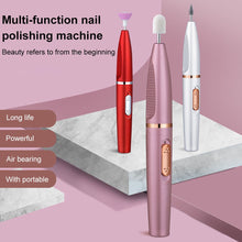 Load image into Gallery viewer, 5 in1 Mini Nail Polishing Machine USB Rechargeable Manicure Drill Machine Accessory Pedicure Gel Polish File Buffer Nail Tools
