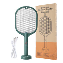 Load image into Gallery viewer, Smart Electric Insect Racket Swatter Zapper 3000V USB Rechargeable Summer Mosquito Lamp Bug Killer Trap Vertical Wall Held
