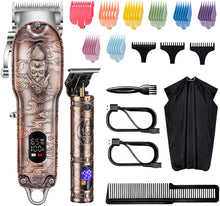 Load image into Gallery viewer, Professional Powerful 10w Full Metal Hair Clipper With Comb Kits
