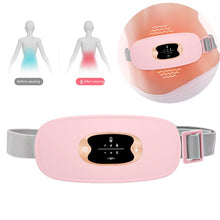 Load image into Gallery viewer, Electric Abdominal Heating Massager Warm Palace Belt Infrared Hot Compress Therapy Waist Care Relief Menstrual Pain Massage Belt
