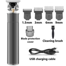 Load image into Gallery viewer, Metal Housing Professional Hair Trimmer Barber Cordless
