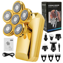 Load image into Gallery viewer, 6 In 1 Men 4D Electric Shaver Rechargeable 6 Floating Heads
