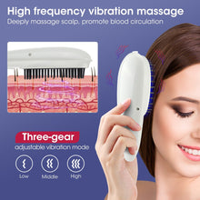Load image into Gallery viewer, Red Blue Light Electric Massage Comb Scalp Head Massager Photon Physiotherapy Hair Care Comb Vibrating IPL Comb Anti Hair Loss
