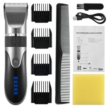 Load image into Gallery viewer, Professional Hair Trimmer Digital USB Hair Clipper

