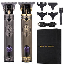 Load image into Gallery viewer, Barber Shop Oil Head 0mm Electric Hair Trimmer Professional Haircut Shaver Carving Hair Beard Machine Styling Tool

