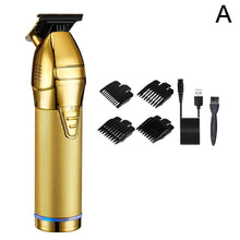 Load image into Gallery viewer, Professional Hair Trimmer Gold For Men Rechargeable Barber Cordless Hair Cutting T Machine Hair Styling Beard Trimmer
