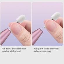 Load image into Gallery viewer, 5 in1 Mini Nail Polishing Machine USB Rechargeable Manicure Drill Machine Accessory Pedicure Gel Polish File Buffer Nail Tools
