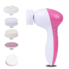 Load image into Gallery viewer, 5 In 1 Face Cleansing Brush Facial Brush Electric Wash Face Machine
