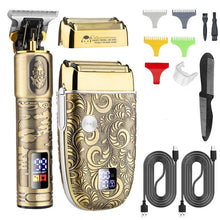 Load image into Gallery viewer, Professional Hair Clippers Set T Blade Hair Trimmer For Men Electric Shavers
