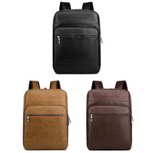 Load image into Gallery viewer, Multifunctional Men's High-quality PU Leather Laptop Backpack
