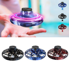 Load image into Gallery viewer, Mini Drone LED UFO Type Flying Helicopter Spinner Fingertip
