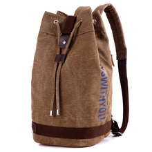 Load image into Gallery viewer, Casual Canvas Multifunctional Drawstring Backpack
