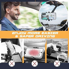 Load image into Gallery viewer, Rotatable Retractable Rearview Mirror Phone Holder For Car
