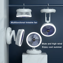 Load image into Gallery viewer, 4 Speed Adjustable USB Charging Foldable Table Fan
