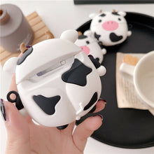Load image into Gallery viewer, Cartoon Sitting Cow Headphone Cover Protective Shell
