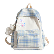 Load image into Gallery viewer, Ladies Large Capacity Plaid Backpack For Daily Occasion
