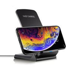 Load image into Gallery viewer, Fast Charging Vertical Wireless Charger Phone Desktop Stand
