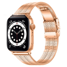 Load image into Gallery viewer, General High-grade Five-bead Back Buckle Steel Watch Belt
