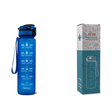 Load image into Gallery viewer, 1L Tritan Water Bottle With Time Marker Bounce Cover
