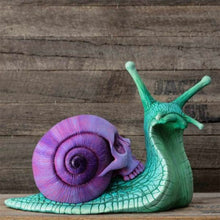 Load image into Gallery viewer, Snail Skull Sculpture Gothic Decoration Snail Statue
