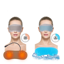 Load image into Gallery viewer, Heated Eye Mask Cold &amp; Warm Eye Compress Aroma Therapy Dry Eyes Dark Circles Eye Bags Stye Headache Reliever Sleep Aid
