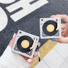 Load image into Gallery viewer, Retro Creative Gramophone Nostalgic Silicone Headphone Case
