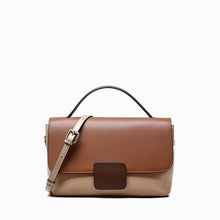 Load image into Gallery viewer, Women's All-match Color Contrast Leather Messenger Bag

