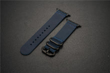 Load image into Gallery viewer, Nubuck Leather Three-Ring Pin Buckle Watch Strap
