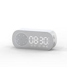 Load image into Gallery viewer, Music Alarm Clocks Mirror FM Radio LED Bluetooth Speaker
