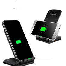Load image into Gallery viewer, Fast Charging Vertical Wireless Charger Phone Desktop Stand
