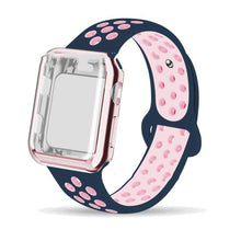 Load image into Gallery viewer, Two Tone Sports Porous Breathable Silicone Strap

